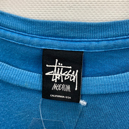 【中古品】【メンズ】 STUSSY ステューシー 半袖Tシャツ カットソー トップス ブランド 古着 142-250615-gm-36-fuz サイズ：M カラー：ブルー 万代Net店