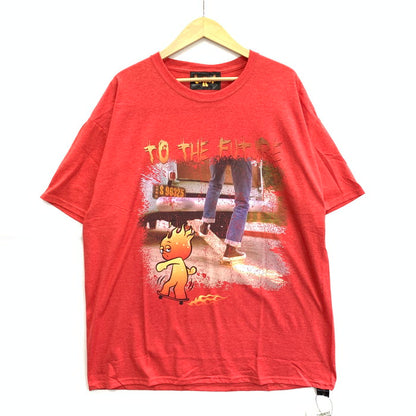 【中古品】【メンズ】 CVTVLIST TO THE FUTURE TEE 半袖Tシャツ カットソー トップス ブランド 古着 142-250524-gm-40-fuz サイズ：1 カラー：レッド 万代Net店