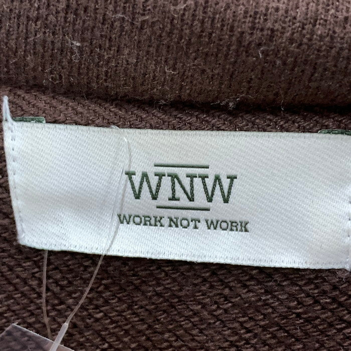 【中古品】【メンズ】 WORK NOT WORK パーカー フーディー トップス ブランド 古着 147-250817-gm-06-fuz サイズ：S カラー：ブラウン 万代Net店