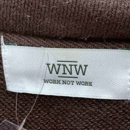 【中古品】【メンズ】 WORK NOT WORK パーカー フーディー トップス ブランド 古着 147-250817-gm-06-fuz サイズ：S カラー：ブラウン 万代Net店