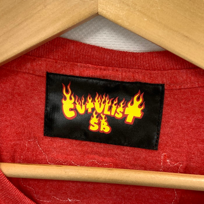 【中古品】【メンズ】 CVTVLIST TO THE FUTURE TEE 半袖Tシャツ カットソー トップス ブランド 古着 142-250524-gm-40-fuz サイズ：1 カラー：レッド 万代Net店