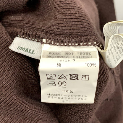 【中古品】【メンズ】 WORK NOT WORK パーカー フーディー トップス ブランド 古着 147-250817-gm-06-fuz サイズ：S カラー：ブラウン 万代Net店