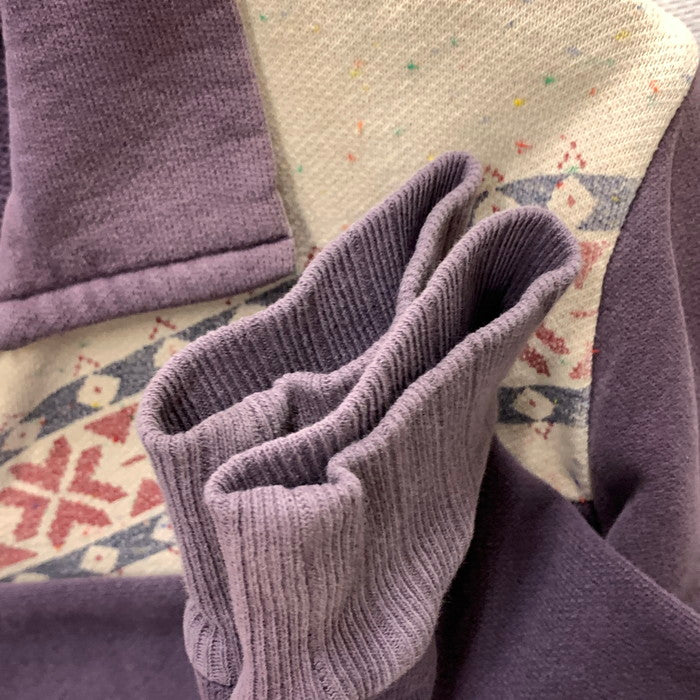 【中古品】【メンズ】 USED HALF ZIP SWEAT ハーフジップスウェット トップス ブランド 古着 145-250607-gm-37-fuz サイズ：不明 カラー：パープル 万代Net店