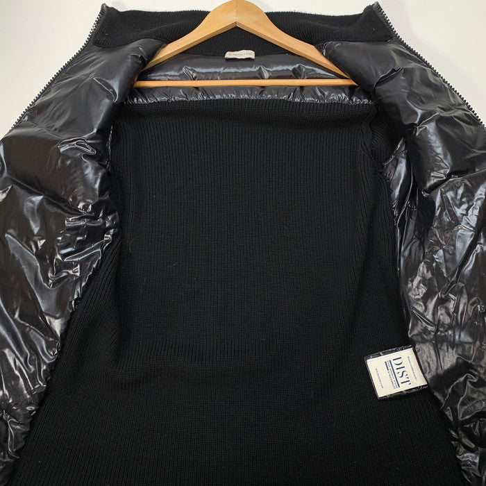【中古品】【メンズ】 MONCLER モンクレール H20939B00026 CARDIGAN TRICOT ジップアップカーディガン ダウンジャケット ブランド 古着 141-251214-gm-38-fuz サイズ：M カラー：ブラック 万代Net店