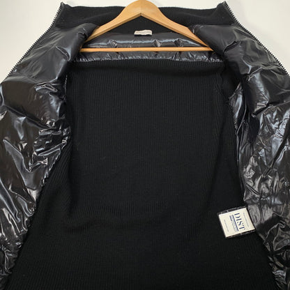 【中古品】【メンズ】 MONCLER モンクレール H20939B00026 CARDIGAN TRICOT ジップアップカーディガン ダウンジャケット ブランド 古着 141-251214-gm-38-fuz サイズ：M カラー：ブラック 万代Net店