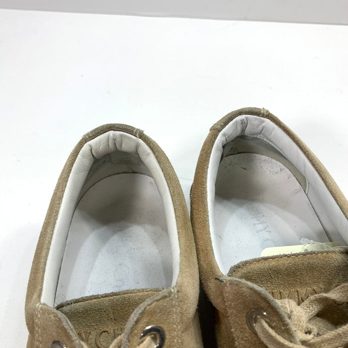 【中古品】【メンズ】 ジミーチュウ スウェードローカットスニーカー シューズ 靴 162-250727-gm-10-fuz サイズ：42 カラー：ベージュ 万代Net店