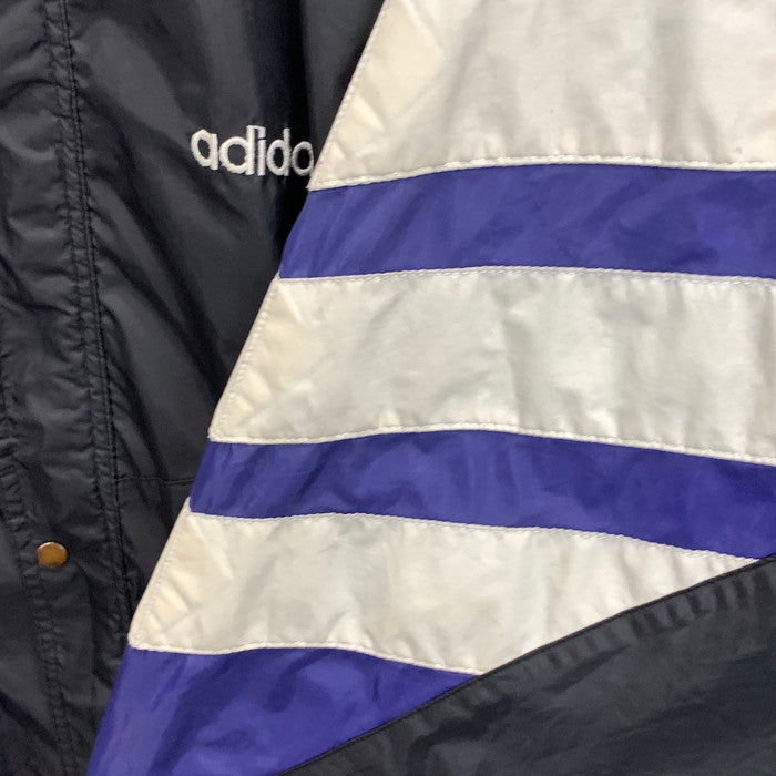 【中古品】【メンズ】 adidas アディダス 80s ナイロンジャケット トップス アウター ブランド 古着 145-250817-gm-10-fuz サイズ：XL カラー：パープル 万代Net店