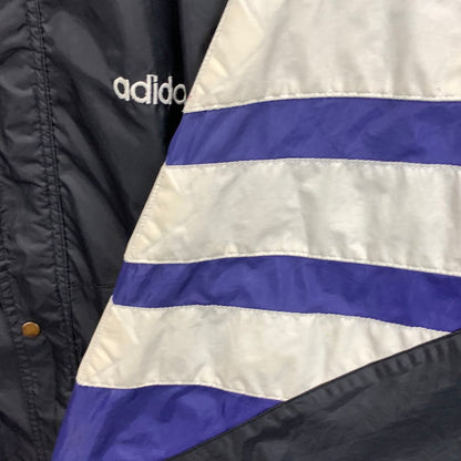 【中古品】【メンズ】 adidas アディダス 80s ナイロンジャケット トップス アウター ブランド 古着 145-250817-gm-10-fuz サイズ：XL カラー：パープル 万代Net店