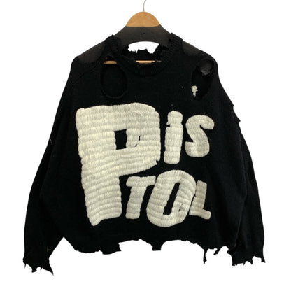 【中古品】【メンズ】 SAINT MICHAEL セントマイケル SM-YS1-0000-C24 SP_CRW KNIT 24AW SEX PISTOLS ニット ブランド 古着 140-251214-gm-40-fuz サイズ：M カラー：ブラック 万代Net店