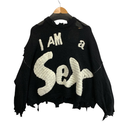 【中古品】【メンズ】 SAINT MICHAEL セントマイケル SM-YS1-0000-C24 SP_CRW KNIT 24AW SEX PISTOLS ニット ブランド 古着 140-251214-gm-40-fuz サイズ：M カラー：ブラック 万代Net店