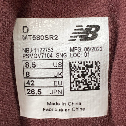 【中古美品】【メンズ】 ニューバランス MT580SR2 スニーカー シューズ 靴 162-250802-gm-23-fuz サイズ：26.5cm カラー：ワイン マルチカラー 万代Net店