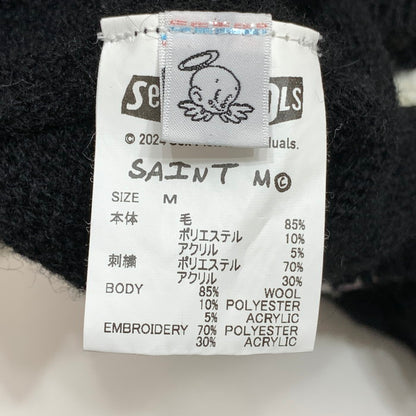 【中古品】【メンズ】 SAINT MICHAEL セントマイケル SM-YS1-0000-C24 SP_CRW KNIT 24AW SEX PISTOLS ニット ブランド 古着 140-251214-gm-40-fuz サイズ：M カラー：ブラック 万代Net店