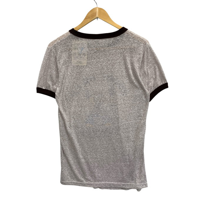 【中古品】【メンズ】 USED MICKEY SCREEN STARS リンガー半袖Tシャツ カットソー トップス ブランド 古着 145-250622-gm-27-fuz サイズ：M カラー：グレー ブラウン 万代Net店