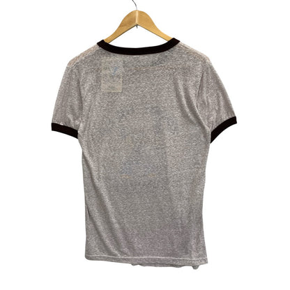 【中古品】【メンズ】 USED MICKEY SCREEN STARS リンガー半袖Tシャツ カットソー トップス ブランド 古着 145-250622-gm-27-fuz サイズ：M カラー：グレー ブラウン 万代Net店