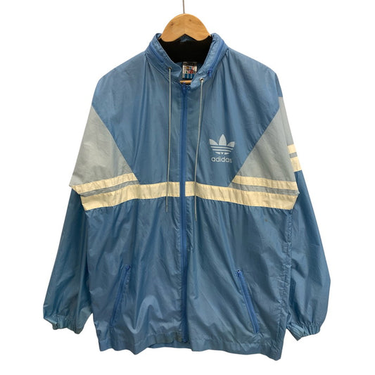 【中古品】【メンズ】 adidas アディダス 80s ナイロンジャケット アウター ブランド 古着 145-250817-gm-13-fuz サイズ：US18 カラー：ブルー 万代Net店