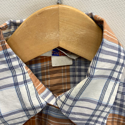 【中古品】【メンズ】 Levi's リーバイス 70s 長袖シャツ トップス ブランド 古着 145-250803-gm-09-fuz サイズ：不明 カラー：オレンジ チェック 万代Net店