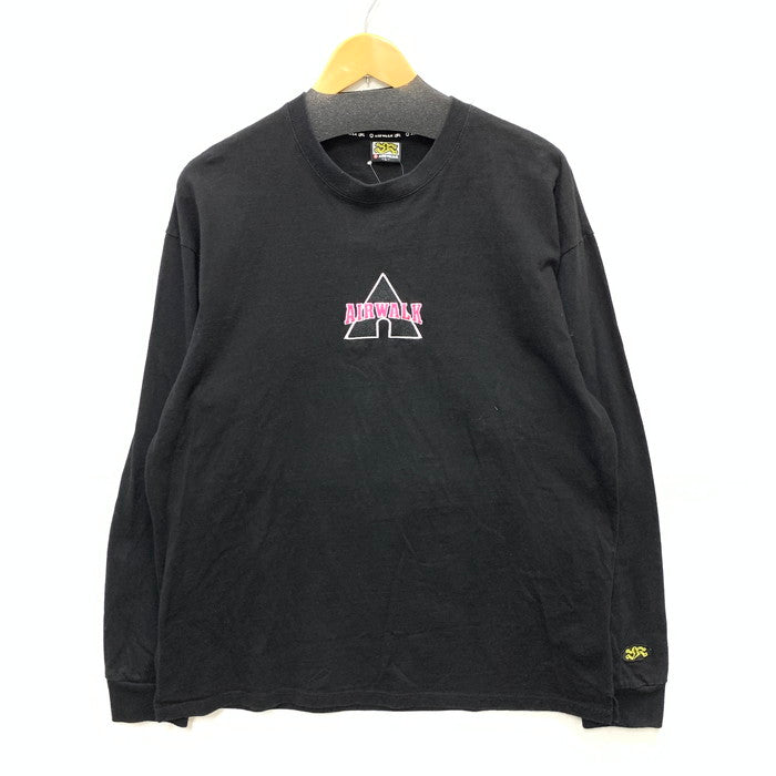 【中古品】【メンズ】 AIRWALK エアウォーク 長袖Tシャツ カットソー トップス ブランド 古着 142-250406-gm-11-fuz サイズ：L カラー：ブラック 万代Net店