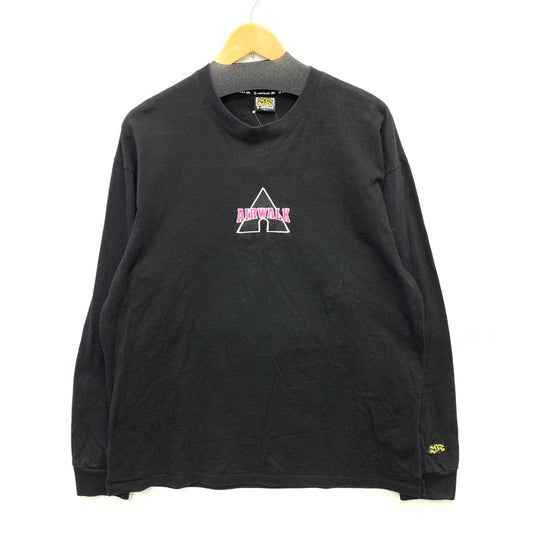 【中古品】【メンズ】 AIRWALK エアウォーク 長袖Tシャツ カットソー トップス ブランド 古着 142-250406-gm-11-fuz サイズ：L カラー：ブラック 万代Net店
