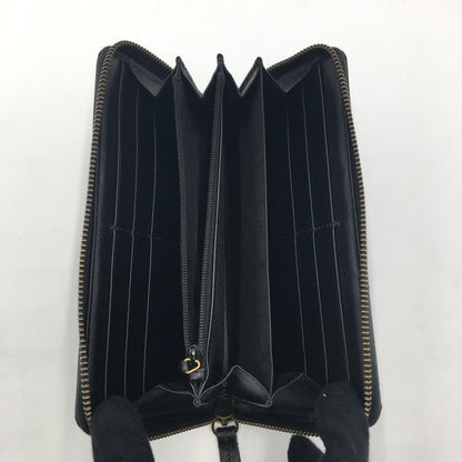 【中古品】【レディース】 GUCCI グッチ GGマーモント ダブルG ジップアラウンド ウォレット 443123 ラウンドファスナー 長財布 ロングウォレット 財布 181-250523-ks-06-fuz カラー：BLACK 万代Net店