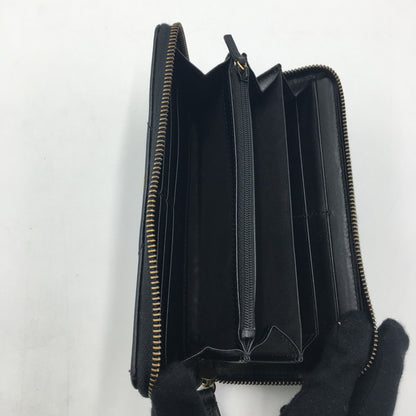 【中古品】【レディース】 GUCCI グッチ GGマーモント ダブルG ジップアラウンド ウォレット 443123 ラウンドファスナー 長財布 ロングウォレット 財布 181-250523-ks-06-fuz カラー：BLACK 万代Net店