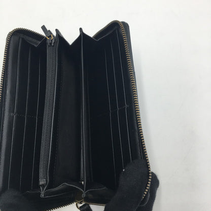 【中古品】【レディース】 GUCCI グッチ GGマーモント ダブルG ジップアラウンド ウォレット 443123 ラウンドファスナー 長財布 ロングウォレット 財布 181-250523-ks-06-fuz カラー：BLACK 万代Net店