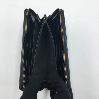 【中古品】【レディース】 GUCCI グッチ GGマーモント ダブルG ジップアラウンド ウォレット 443123 ラウンドファスナー 長財布 ロングウォレット 財布 181-250523-ks-06-fuz カラー：BLACK 万代Net店