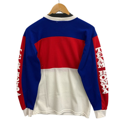 【中古品】【メンズ】 HONDA LINE メッシュ長袖Tシャツ トップス ブランド 古着 145-260314-gm-14-fuz サイズ：サイズ不明 カラー：レッド ブルー 万代Net店