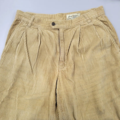【中古品】【メンズ】 白タグ 90S 2-TUCK CORDUROY PANTS ツータック コーデュロイ パンツ ボトムス ズボン 157-251113-cs-09-izu サイズ：33×30 カラー：ベージュ 万代Net店