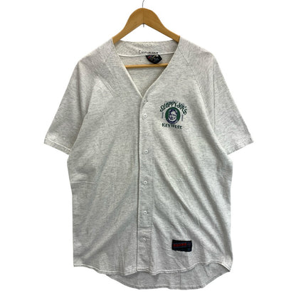 【中古品】【メンズ】 SOFFES BASEBALL SHIRT 半袖シャツ ベースボールシャツ 80s ブランド 古着 145-260314-gm-17-fuz サイズ：XL カラー：グレー 万代Net店