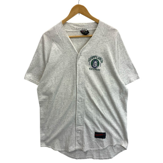 【中古品】【メンズ】 SOFFES BASEBALL SHIRT 半袖シャツ ベースボールシャツ 80s ブランド 古着 145-260314-gm-17-fuz サイズ：XL カラー：グレー 万代Net店