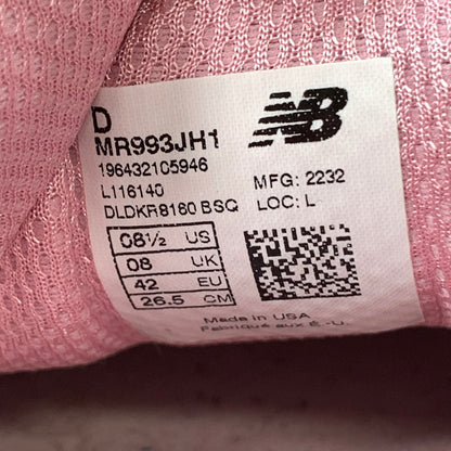 【中古品】【メンズ】 NEW BALANCE ニューバランス MR993JH1 JOE FRESHGOODS スニーカー 162-251109-gm-40-fuz サイズ：26.5cm カラー：ピンク 万代Net店