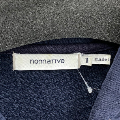 【中古品】【メンズ】 nonnative ノンネイティブ パーカー フーディー トップス ブランド 古着 140-250727-gm-17-fuz サイズ：01 カラー：ネイビー 万代Net店