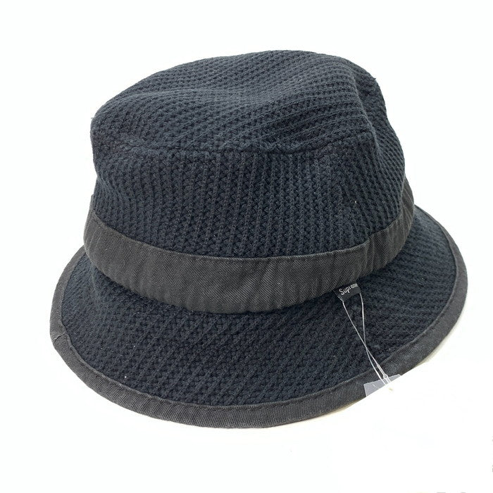 【中古品】【メンズ】 Supreme シュプリーム 21SS STRING CRUSHER ハット ブランド 帽子 149-260221-gm-16-fuz サイズ：S~M カラー：ブラック 万代Net店