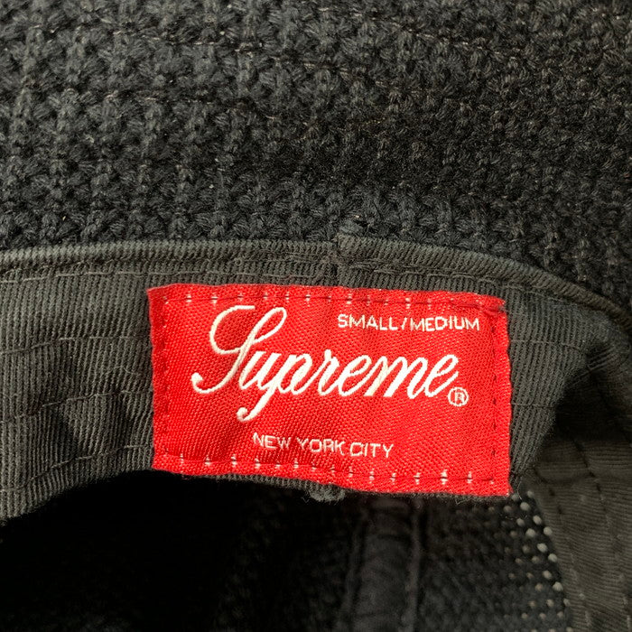【中古品】【メンズ】 Supreme シュプリーム 21SS STRING CRUSHER ハット ブランド 帽子 149-260221-gm-16-fuz サイズ：S~M カラー：ブラック 万代Net店