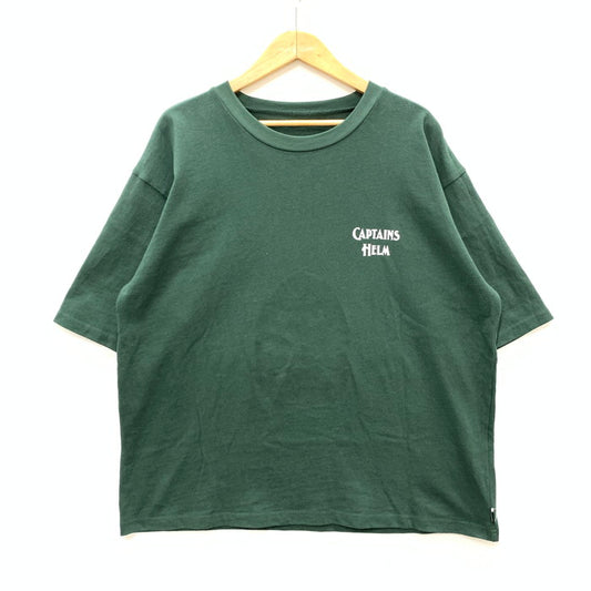 【中古品】【メンズ】 CAPTAINS HELM リバーシブル半袖Tシャツ カットソー トップス ブランド 古着 142-250510-gm-33-fuz サイズ：不明 カラー：グリーン 万代Net店