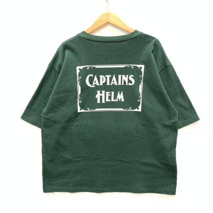 【中古品】【メンズ】 CAPTAINS HELM リバーシブル半袖Tシャツ カットソー トップス ブランド 古着 142-250510-gm-33-fuz サイズ：不明 カラー：グリーン 万代Net店