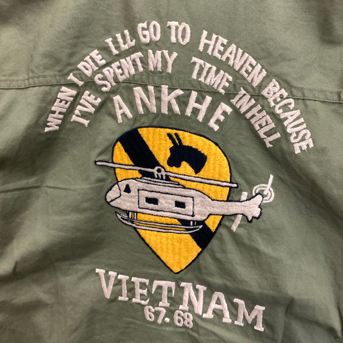 【中古品】【メンズ】 Buzz Rickson's バズリクソンズ BR36251 ベトナムシャツ 半袖シャツ トップス ブランド 古着 145-250601-gm-12-fuz サイズ：15-15 1/2 カラー：オリーブ 万代Net店