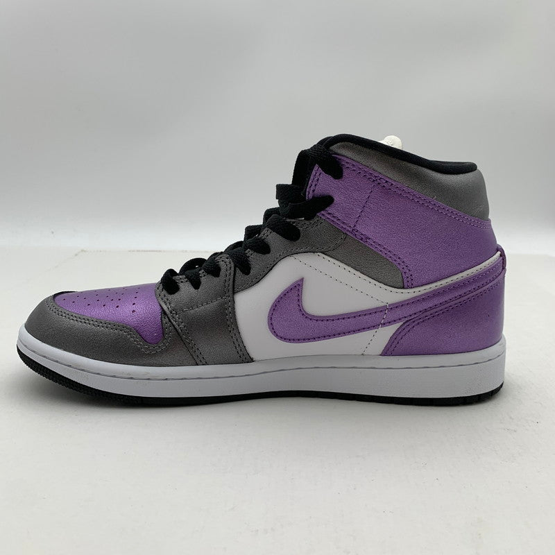 【中古品】【メンズ】 NIKE ナイキ HJ5911-105 AIR JORDAN 1 MID ”METALLIC　PURPLE” エアジョーダン 1 ミッド スニーカー 160-260412-gm-40-fuz サイズ：26.5cm カラー：ホワイト パープル 万代Net店