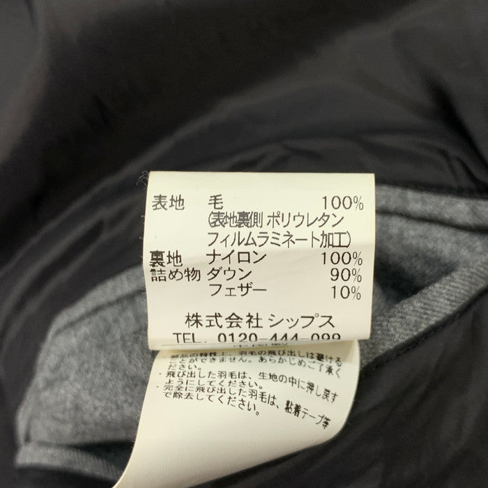 【中古品】【メンズ】 SHIPS シップス 114-55-0124 ALLIED FEATHER&DOWN ダウンジャケット ブランド 古着 147-260314-gm-06-fuz サイズ：S カラー：グレー 万代Net店