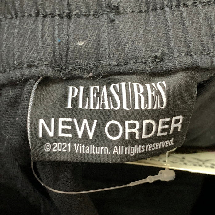 【中古品】【メンズ】 PLEASURES プレジャーズ NEW ORDER EASY PANT イージーパンツ ブランド 古着 153-251207-gm-17-fuz サイズ：S カラー：ブラック 万代Net店