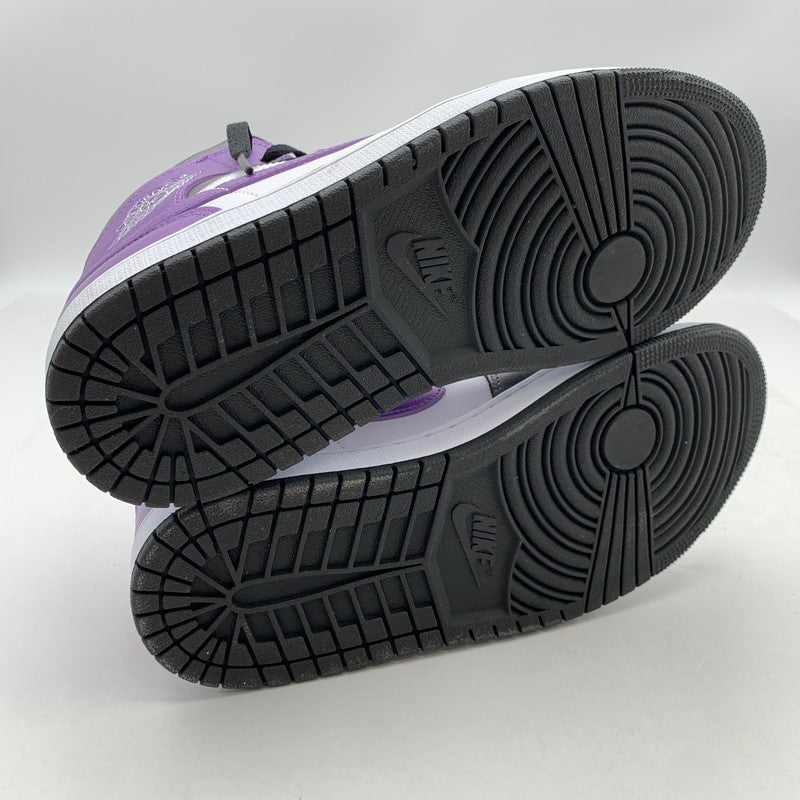 【中古品】【メンズ】 NIKE ナイキ HJ5911-105 AIR JORDAN 1 MID ”METALLIC　PURPLE” エアジョーダン 1 ミッド スニーカー 160-260412-gm-40-fuz サイズ：26.5cm カラー：ホワイト パープル 万代Net店