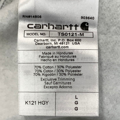 【中古美品】【メンズ】 Carhartt カーハート パーカー フーディー トップス ブランド 古着 145-250601-gm-21-fuz サイズ：L カラー：グレー 万代Net店