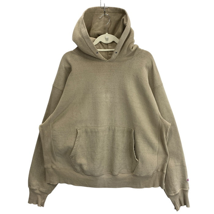 【中古品】【メンズ】 Champion チャンピオン パーカー ブランド 古着 142-260314-gm-02-fuz サイズ：XL カラー：ベージュ 万代Net店