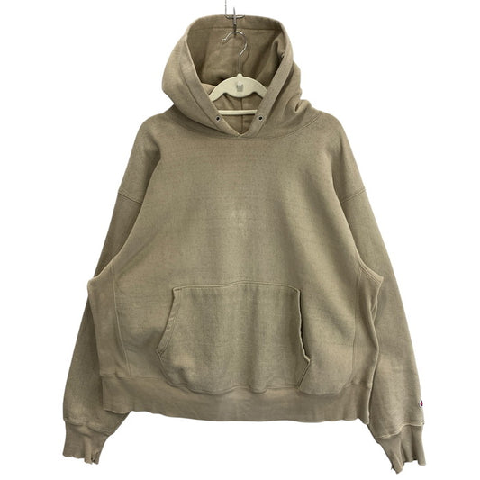 【中古品】【メンズ】 Champion チャンピオン パーカー ブランド 古着 142-260314-gm-02-fuz サイズ：XL カラー：ベージュ 万代Net店