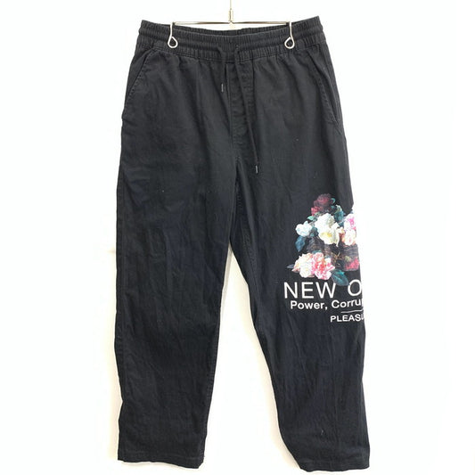 【中古品】【メンズ】 PLEASURES プレジャーズ NEW ORDER EASY PANT イージーパンツ ブランド 古着 153-251207-gm-17-fuz サイズ：S カラー：ブラック 万代Net店