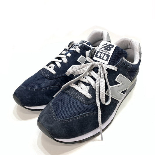【中古美品】【メンズ】 NEW BALANCE ニューバランス M996 シューズ 靴 スニーカー 162-251109-gm-34-fuz サイズ：27cm カラー：ネイビー 万代Net店