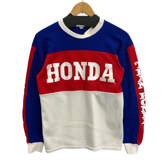 【中古品】【メンズ】 HONDA LINE メッシュ長袖Tシャツ トップス ブランド 古着 145-260314-gm-14-fuz サイズ：サイズ不明 カラー：レッド ブルー 万代Net店