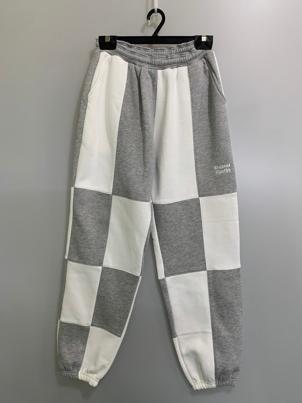【中古品】【メンズ】 Student Apathy スチューデントアパシー COLOR SCHEME SWEAT PANTS SA1013 カラースキーム スウェットパンツ ボトムス 153-260404-kk-04-min サイズ：L カラー：グレー/ホワイト 万代Net店