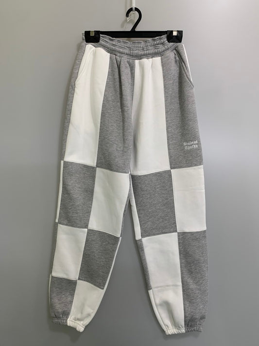 【中古品】【メンズ】 Student Apathy スチューデントアパシー COLOR SCHEME SWEAT PANTS SA1013 カラースキーム スウェットパンツ ボトムス 153-260404-kk-04-min サイズ：L カラー：グレー/ホワイト 万代Net店