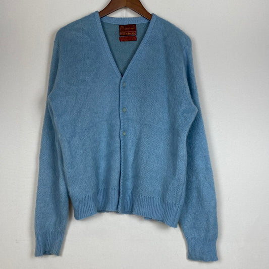 【中古品】【メンズ】 SEARS SPORTSWEAR シアーズ スポーツウェア 60~70's MOHAIR CARDIGAN VINTAGE 60～70年代 モヘア カーディガン 長袖 トップス ヴィンテージ 145-260803-sa-02-tei サイズ：S カラー：ブルー 万代Net店